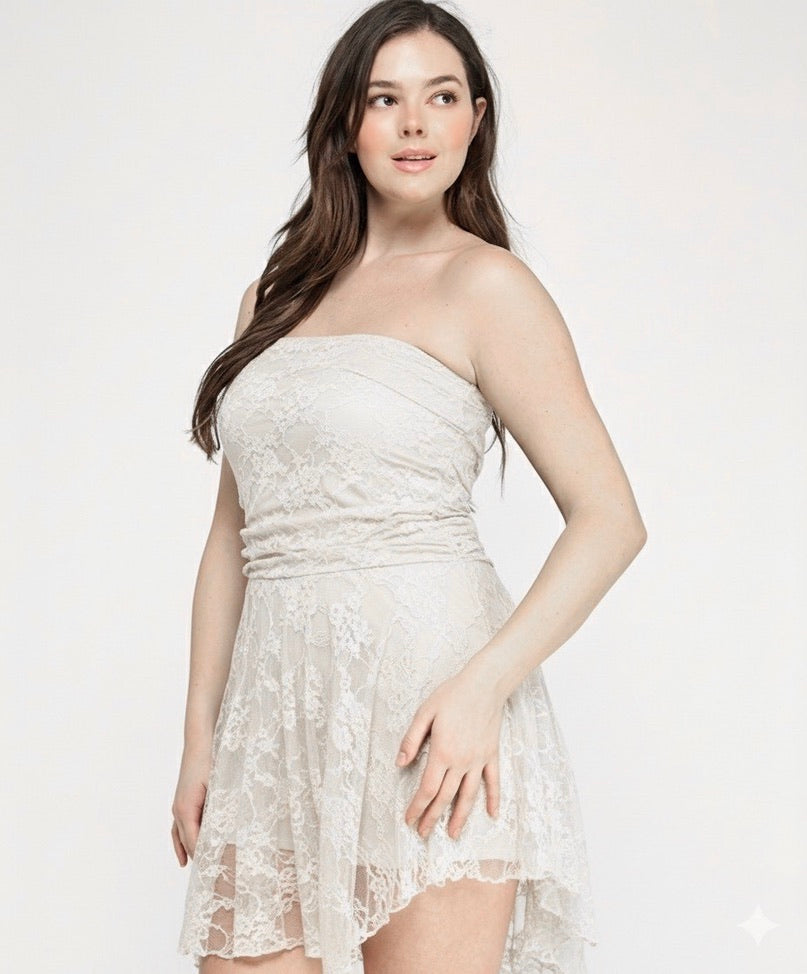 white lace overlay dress Bodice Maxi Wedding in 37 CARE Hand Wash Cold Cap Sleeve White Lace Nude