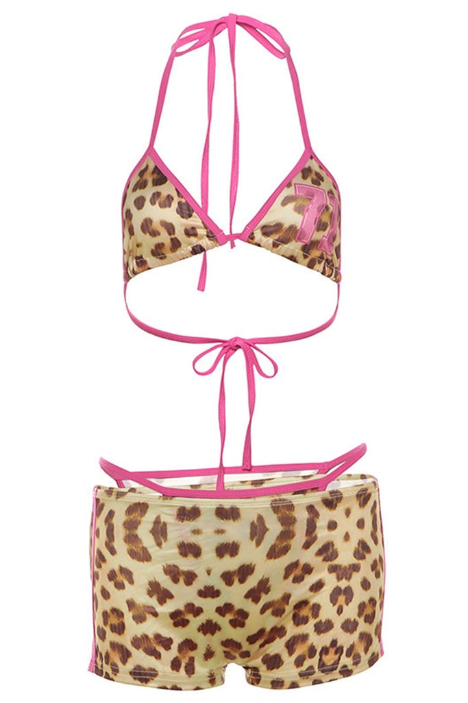 Pink Leopard Bikini Bottom