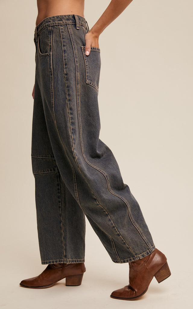 Baggy Barrel Denim Jeans