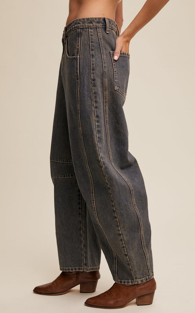 Baggy Barrel Denim Jeans